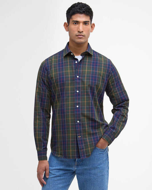 Barbour Kenton Mens Checked Tailored Shirt - Classic Tartan