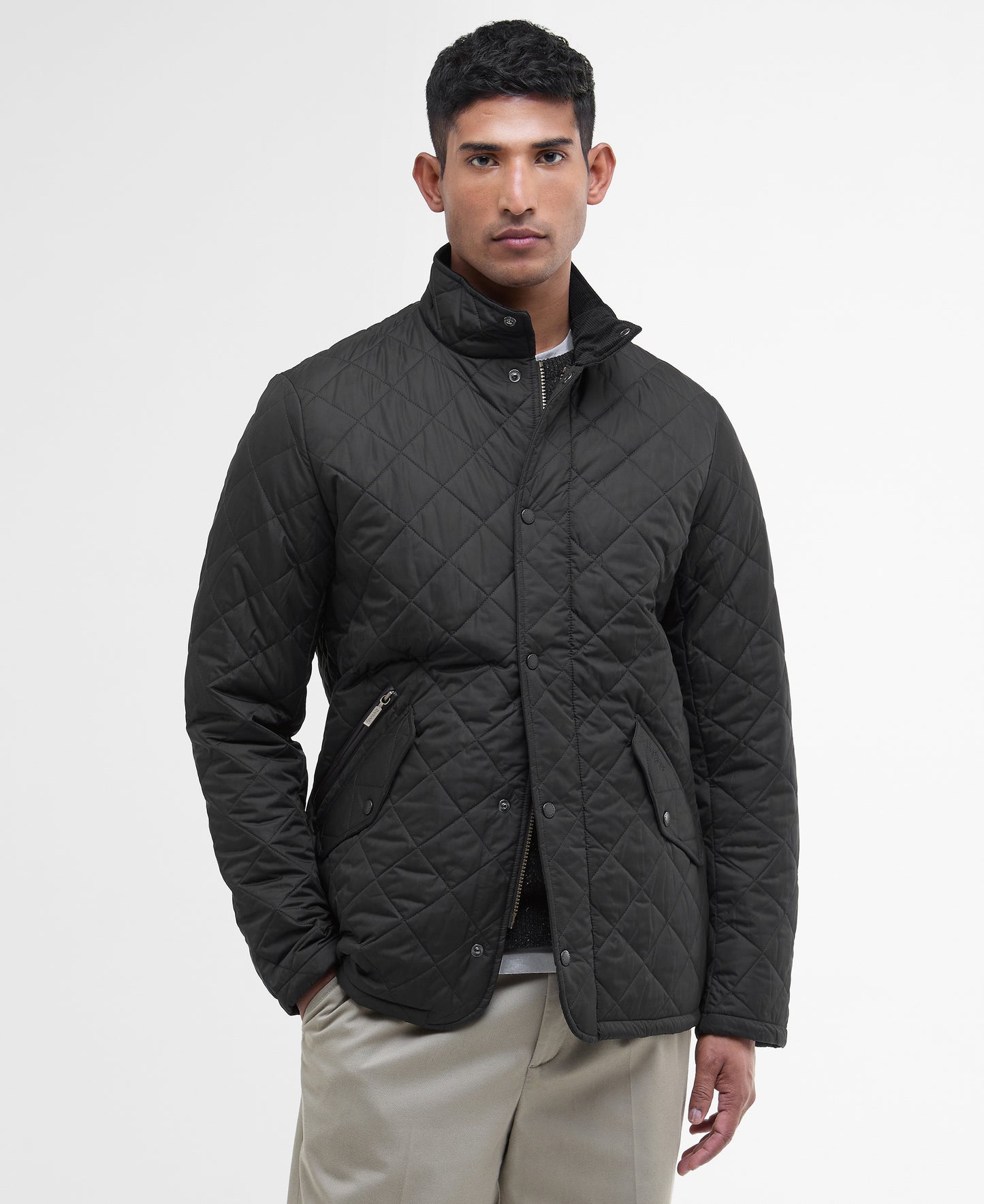 Barbour Chelsea Mens Sportsquilt Jacket - Navy - CHO - Designer Mens Padded Jackets