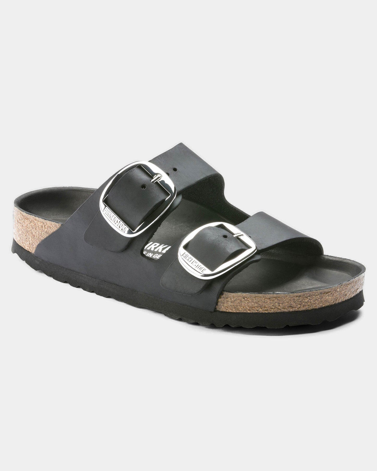 Birkenstock Arizona Big Buckle Oiled Leather Womens Sandals - Black | CHO | Designer Womens Sandals