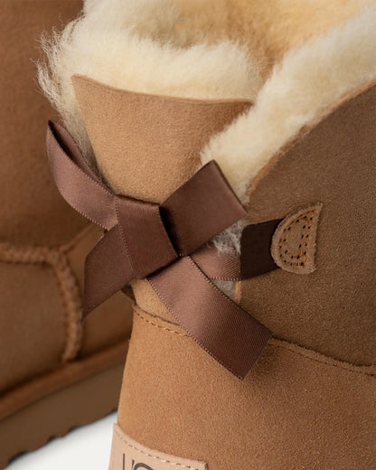 UGG Mini Bailey Bow II Womens Boots - Chestnut