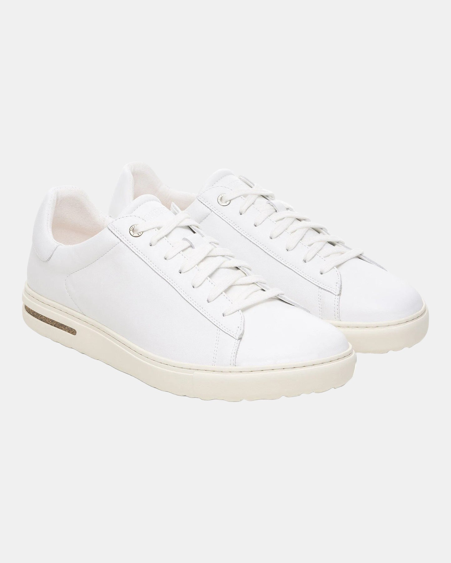 Birkenstock Bend Low Natural Leather Womens Trainers - White
