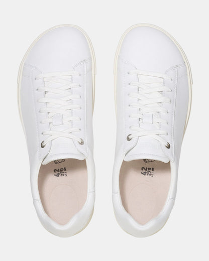 Birkenstock Bend Low Natural Leather Womens Trainers - White