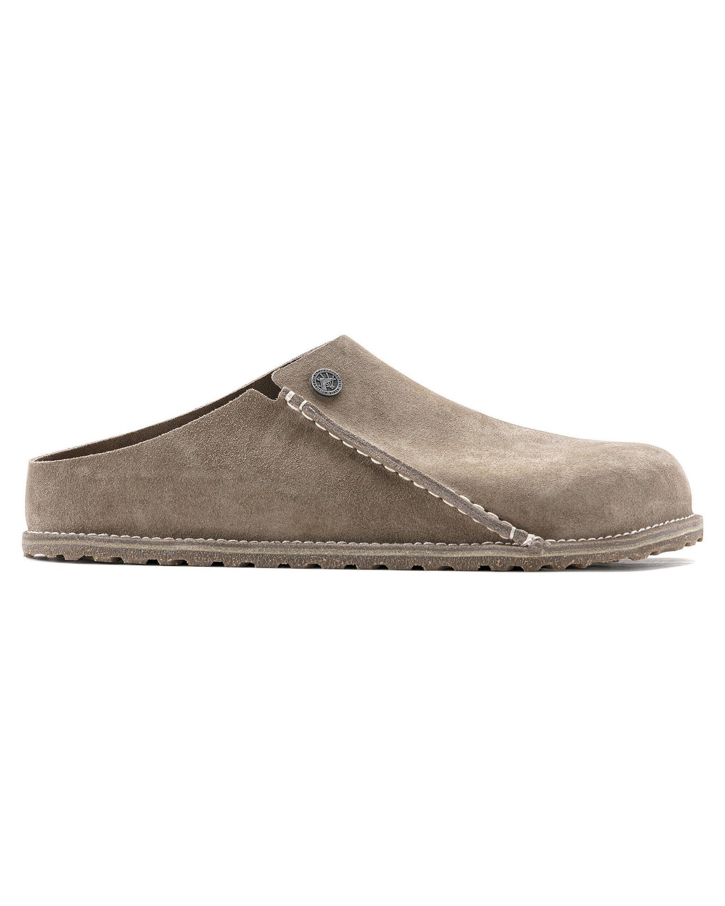 Birkenstock Zermatt Premium Suede Leather Womens Clogs - Grey Taupe