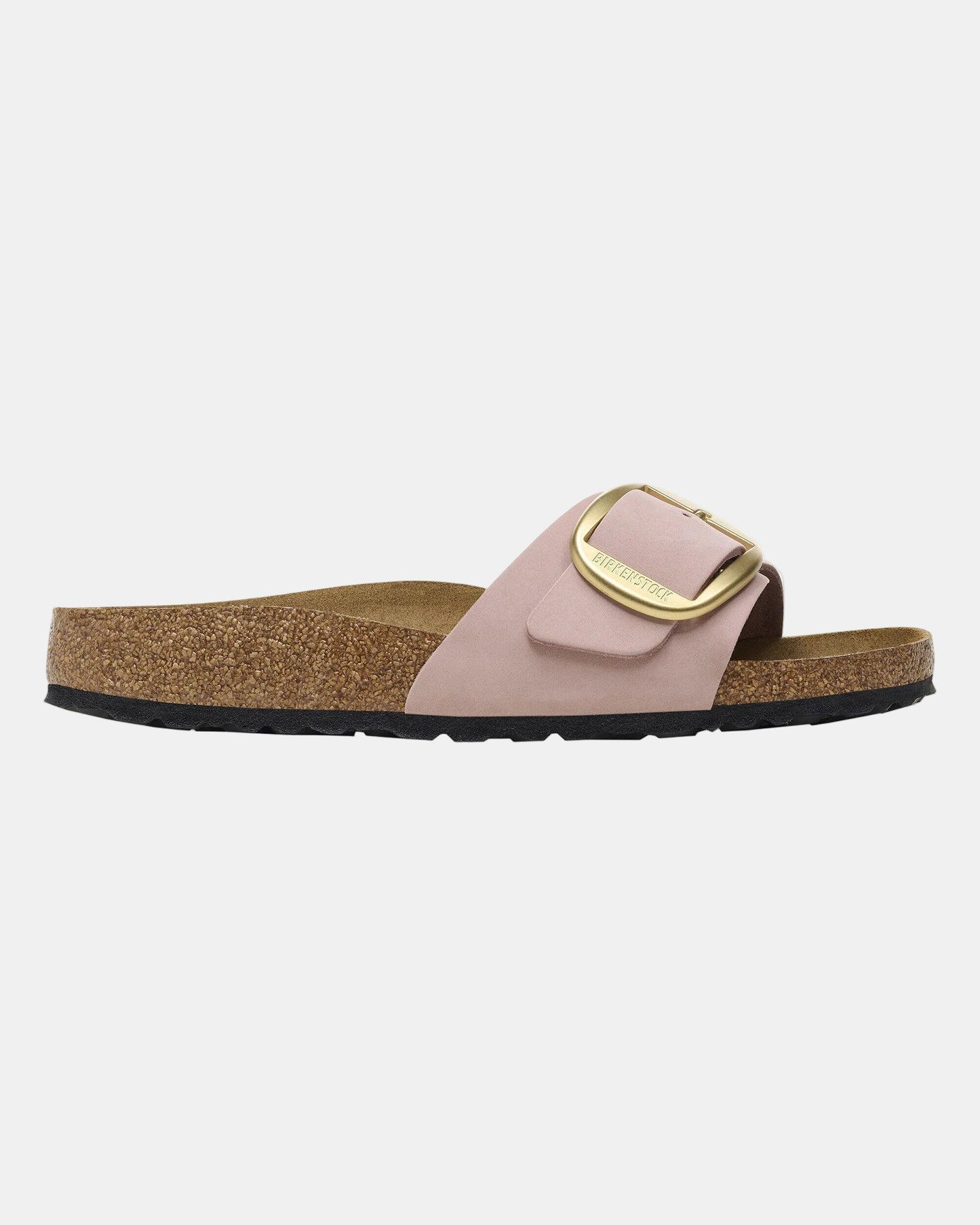 Birkenstock Madrid Big Buckle Womens Nubuck Leather Sandals - Soft Pink | CHO | Designer Womens Sandals