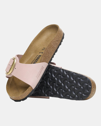 Birkenstock Madrid Big Buckle Womens Nubuck Leather Sandals - Soft Pink | CHO | Designer Womens Sandals