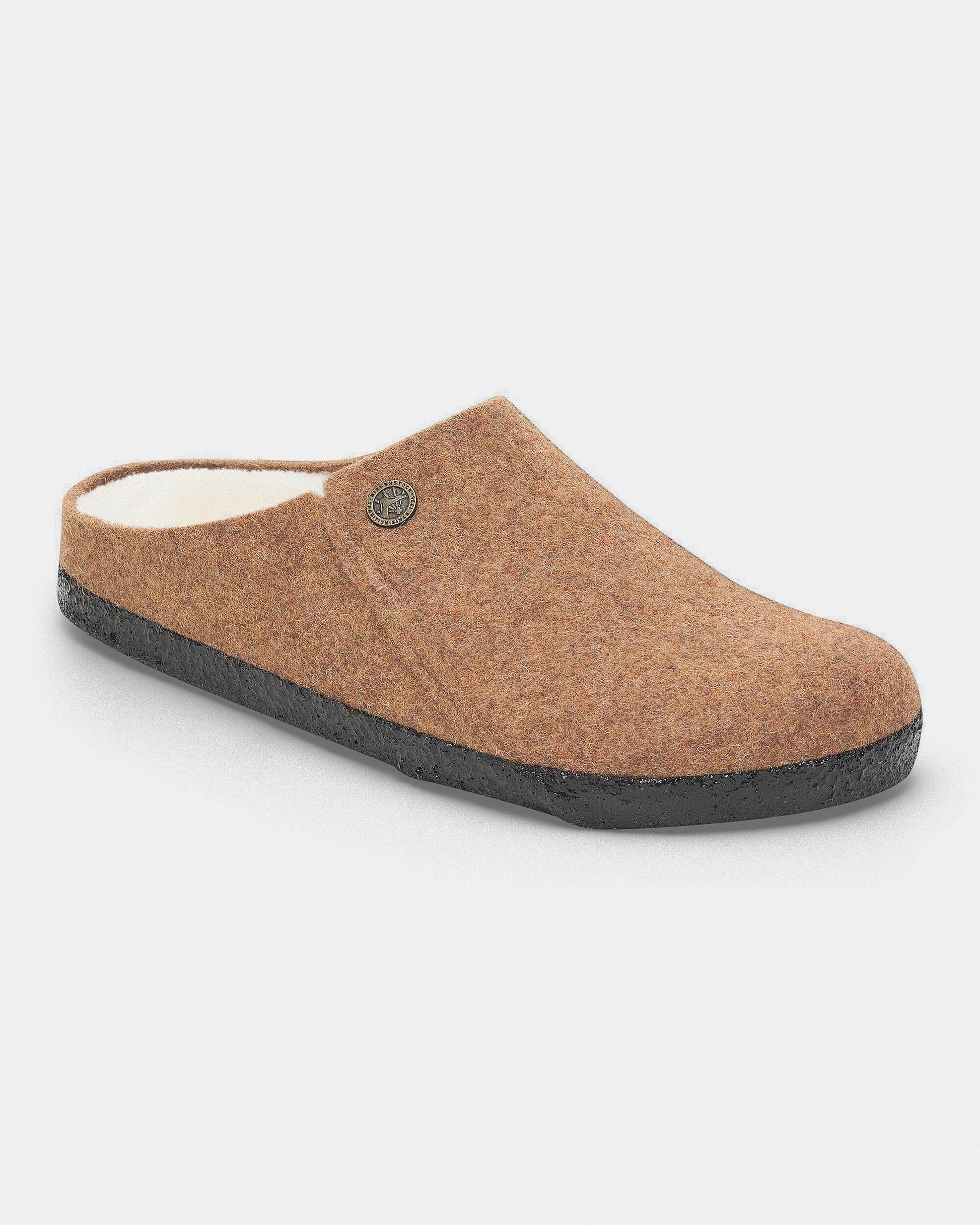 Birkenstock Zermatt Shearling FE Womens Clogs - Toffee Melange, single