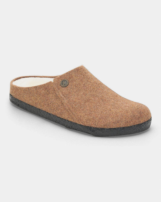 Birkenstock Zermatt Shearling FE Womens Clogs - Toffee Melange, single