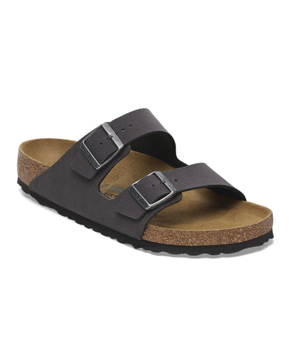 Birkenstock Arizona Birkibuc Mens Sandals Velvet Grey