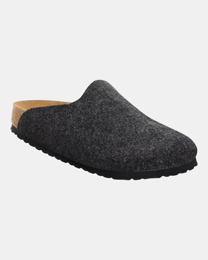Birkenstock Amsterdam Wrapped Dip Felt Womens Slippers - Anthracite