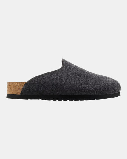Birkenstock Amsterdam Wrapped Dip Felt Womens Slippers - Anthracite