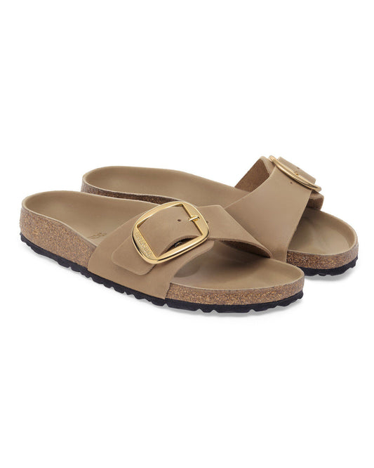 Birkenstock Madrid Big Buckle Oiled Leather Womens Sandals - Tobacco Brown