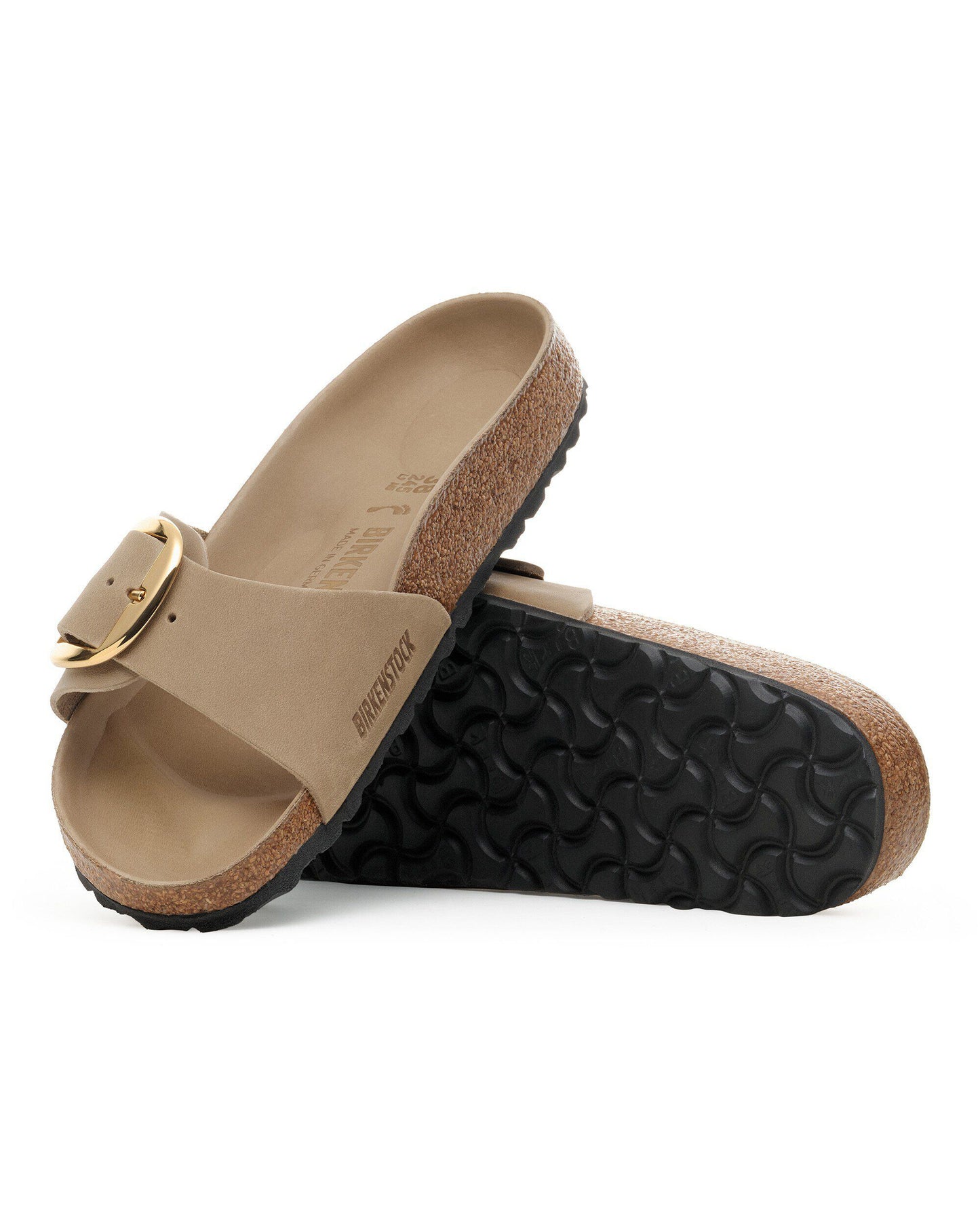 Birkenstock Madrid Big Buckle Oiled Leather Womens Sandals - Tobacco Brown