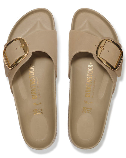 Birkenstock Madrid Big Buckle Oiled Leather Womens Sandals - Tobacco Brown