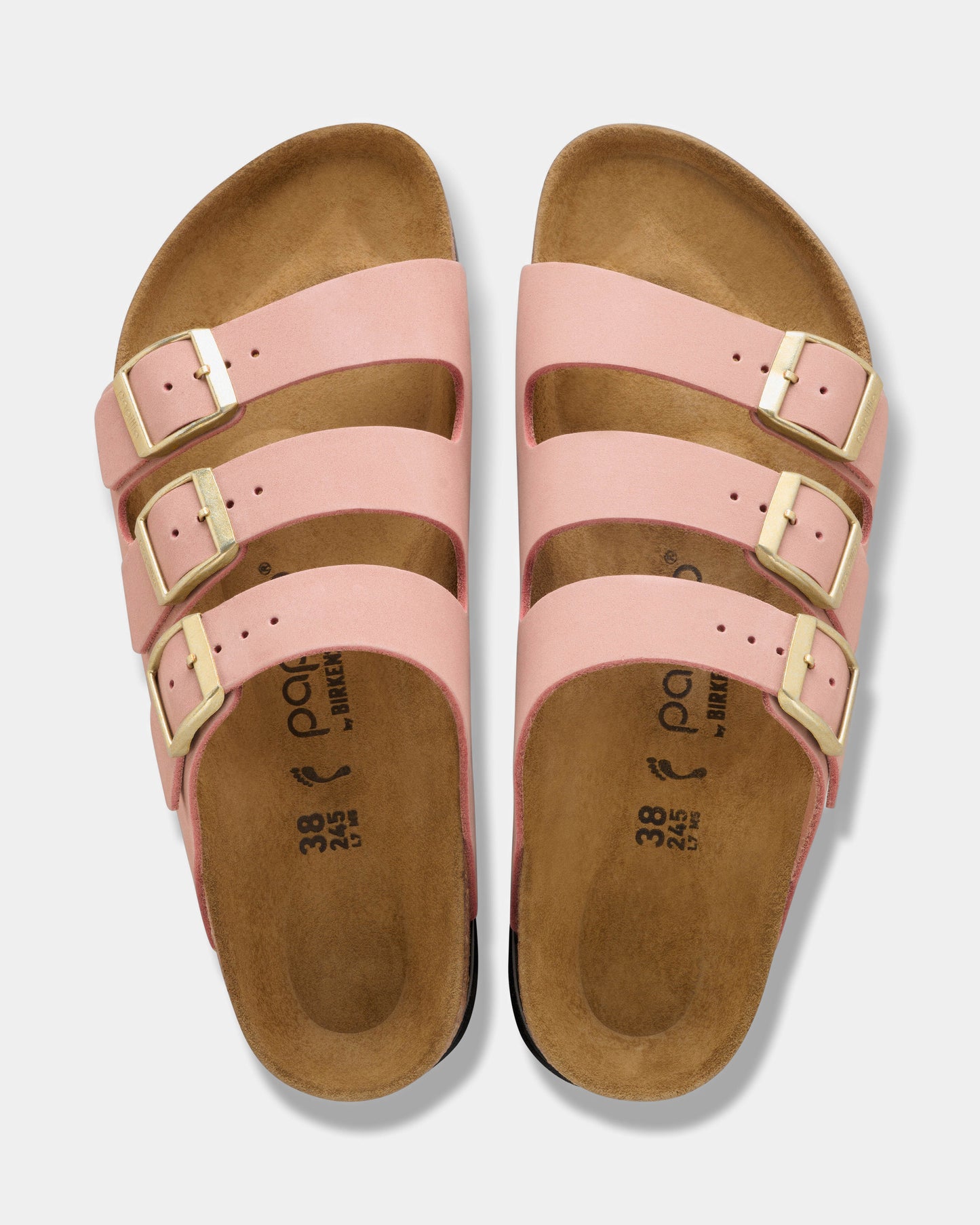 Birkenstock Papillio Florida III Flex Womens Nubuck Platform Sandals - Pink Clay
