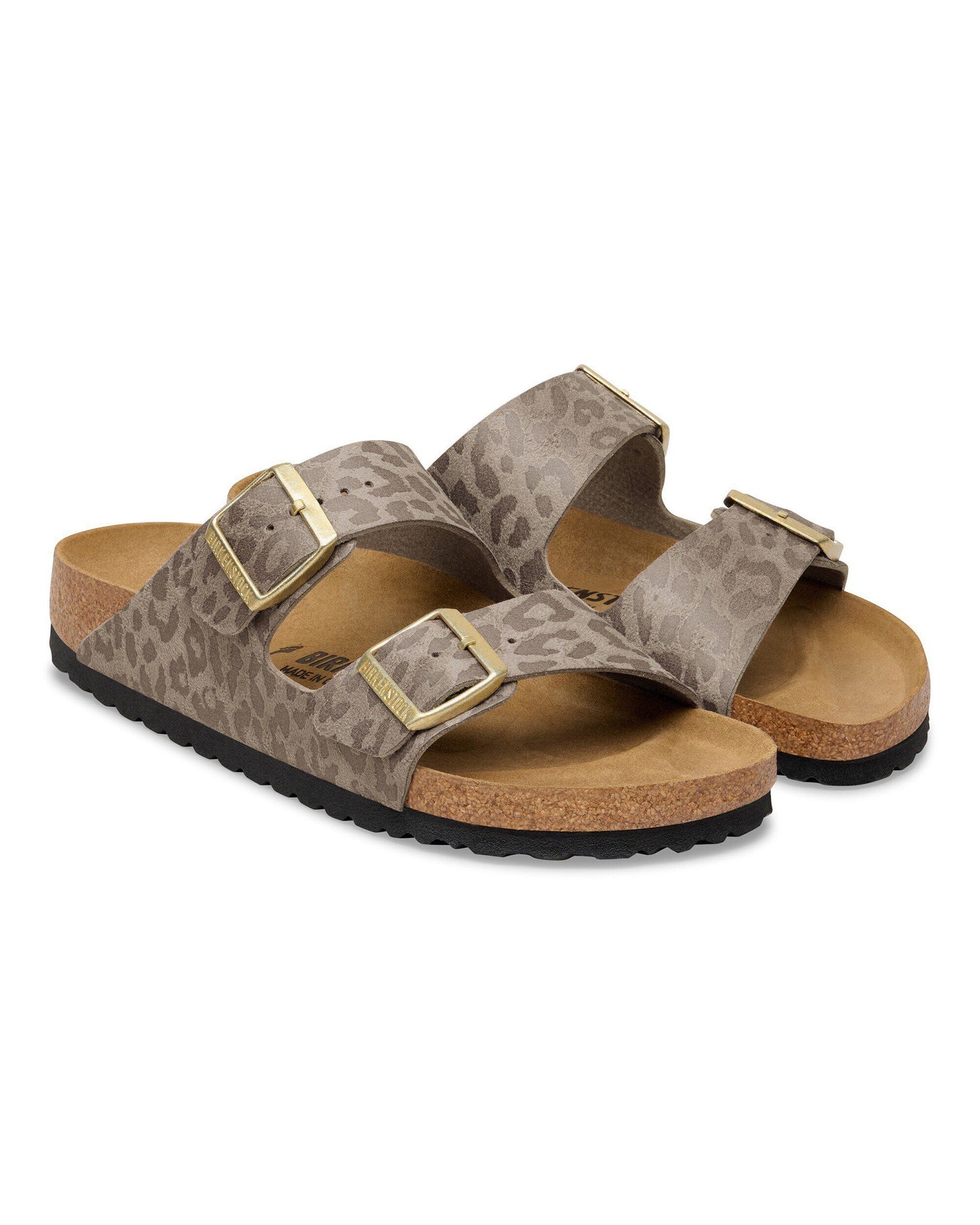 Birkenstock Arizona Synthetics Womens Sandals - Leo Grey Taupe