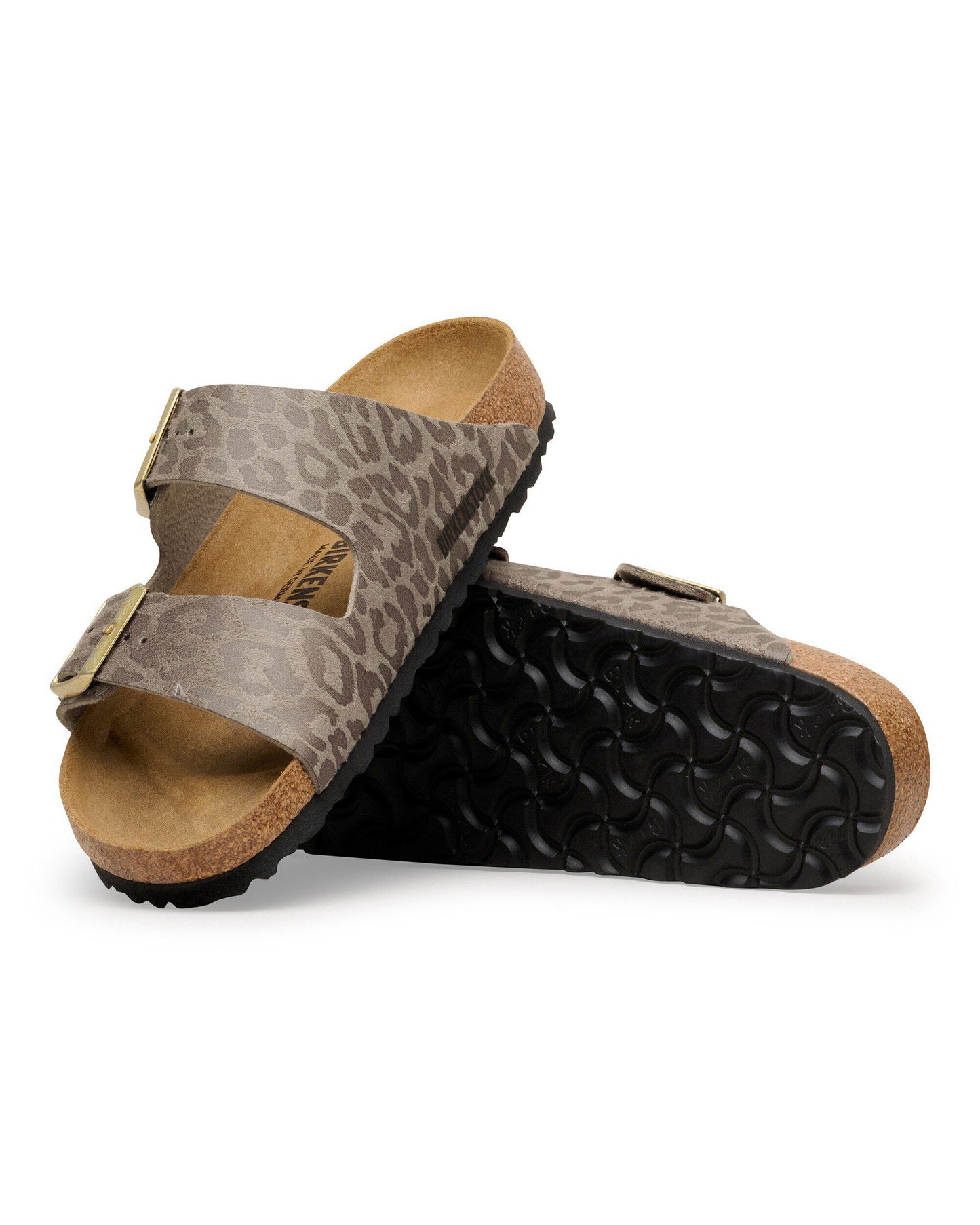 Birkenstock Arizona Synthetics Womens Sandals - Leo Grey Taupe