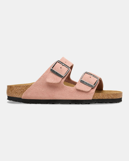 Birkenstock Arizona Suede Leather Womens Sandals - Pink Clay