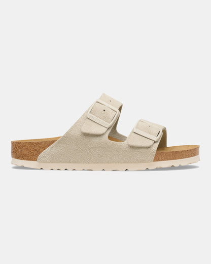 Birkenstock Arizona Suede Leather Womens Sandals - Oyster