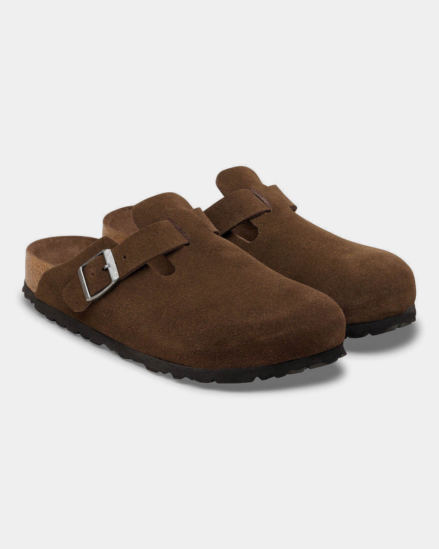 Birkenstock Boston Suede Leather Tonal Footbed Womens Clogs - Carafe | CHO | Designer Womens Sandals