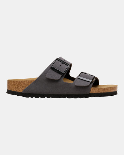 Birkenstock Arizona Birkibuc Womens Sandals - Velvet Gray/Black