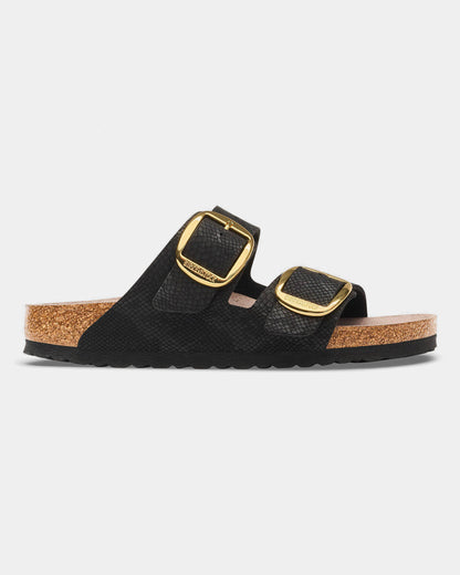 Birkenstock Arizona Big Buckle Synthetics Womens Sandals - Python Black