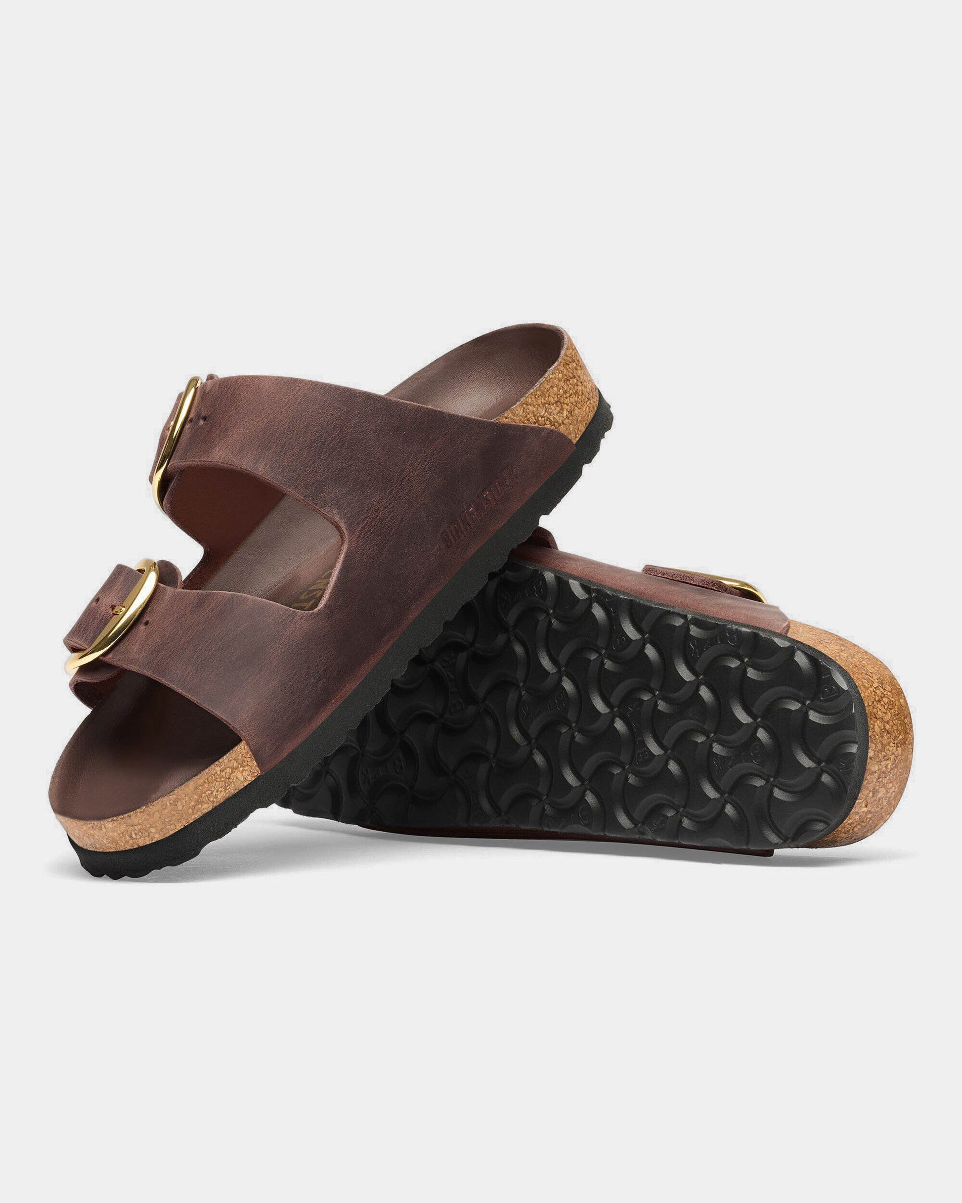 Birkenstock Arizona Big Buckle Oiled Leather Womens Sandals - Habana | CHO | Designer Womens Sandals