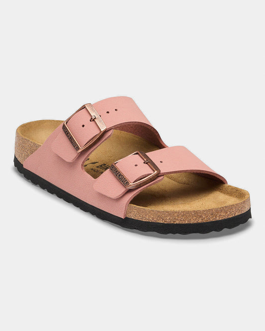 Birkenstock Arizona Birkibuc Womens Sandals - Pink Clay, Front