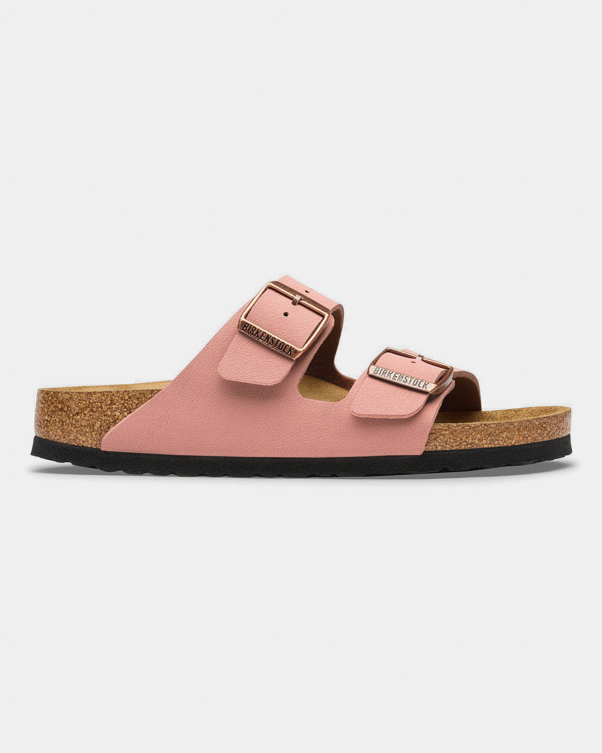 Birkenstock Arizona Birkibuc Womens Sandals - Pink Clay, side