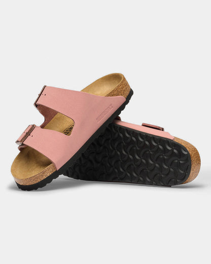 Birkenstock Arizona Birkibuc Womens Sandals - Pink Clay, Sole