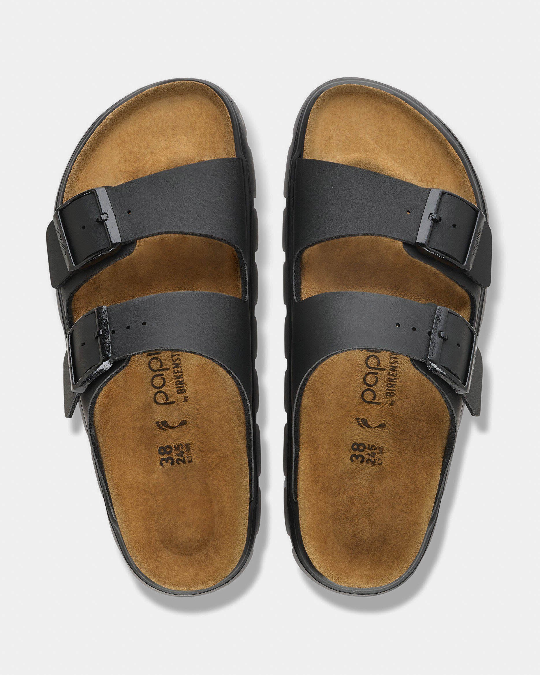 Birkenstock Papillio Arizona Chunky Birko-Flor Womens Sandals - Black, Top