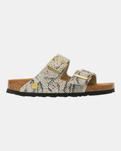 Birkenstock Arizona Rivet Logo Suede Womens Sandals - Snake Oyster