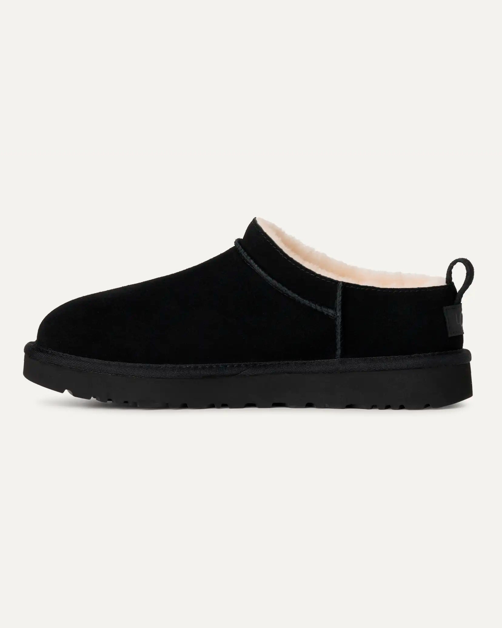 UGG Classic Micro Womens Boots in Black -  Left side