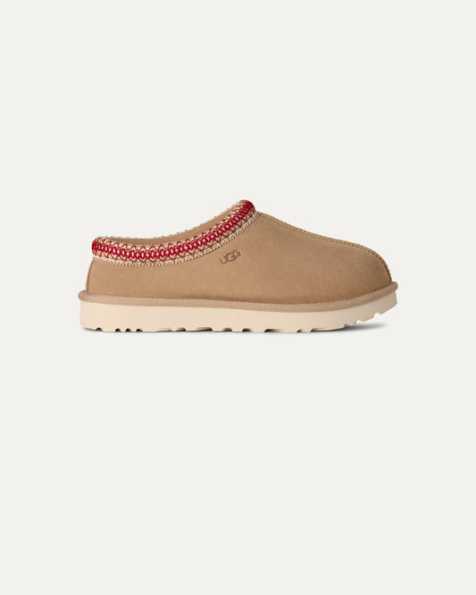 UGG Tasman II Womens Slippers - Sand/Dark Cherry - CHO - Designer Womens Slippers