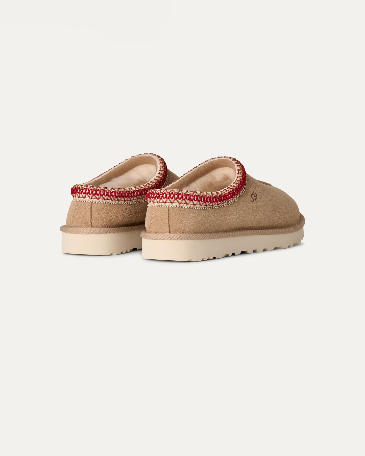 UGG Tasman II Womens Slippers - Sand/Dark Cherry - CHO - Designer Womens Slippers