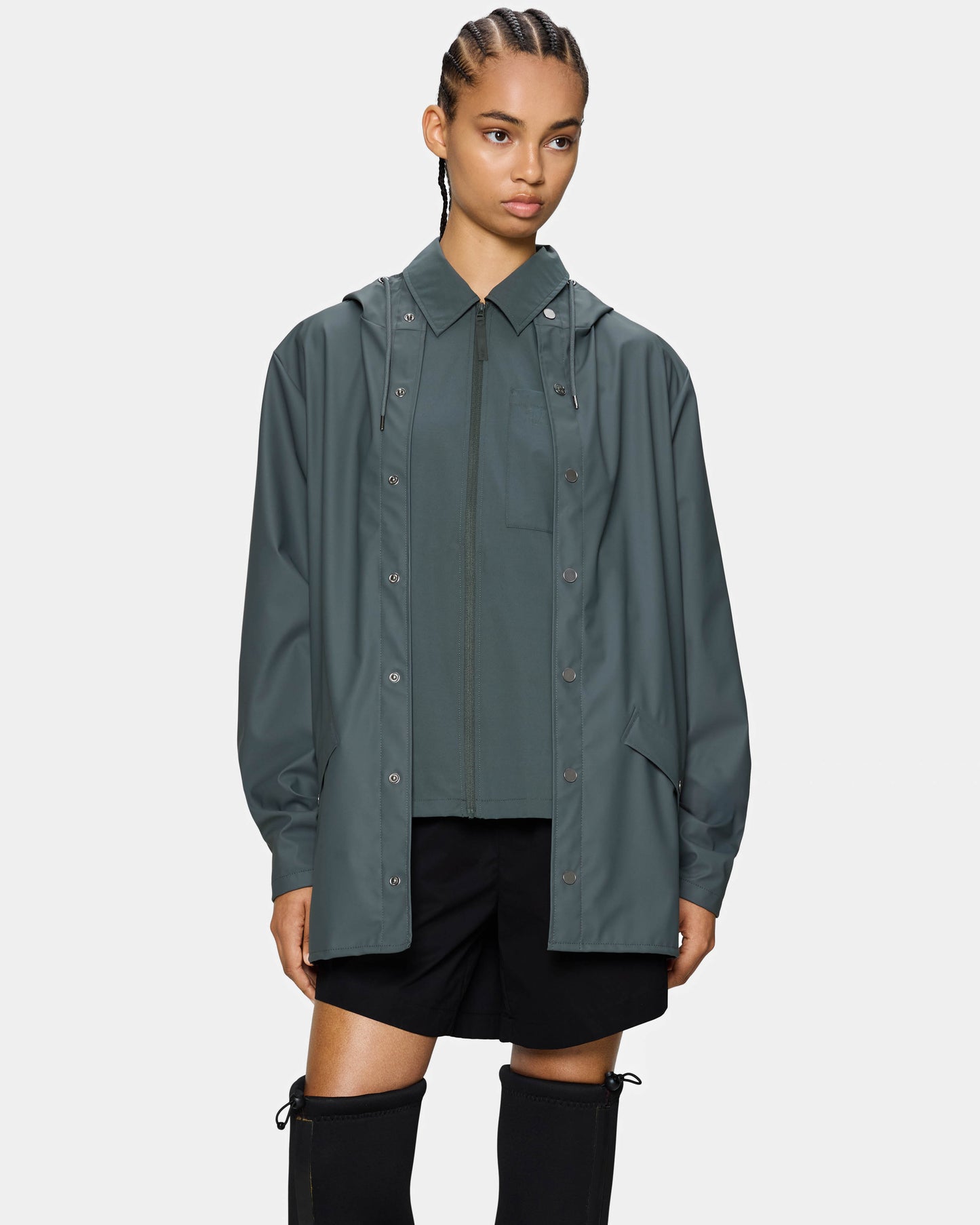 Rains Unisex Jacket - Dark Grey 153