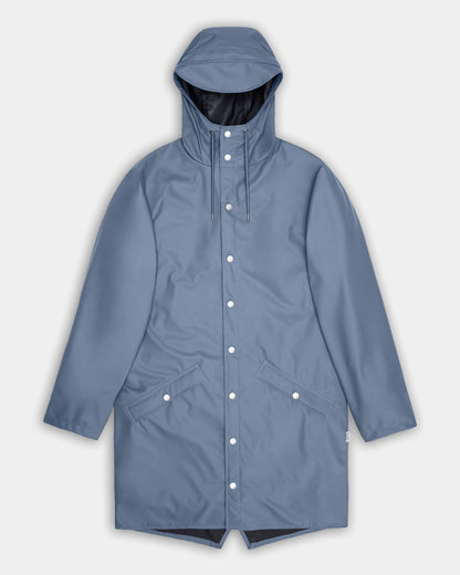 Rains Long Unisex Jacket - 172 Blue Dusk