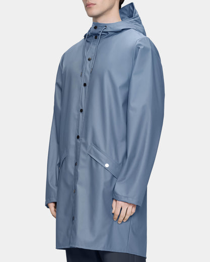 Rains Long Unisex Jacket - 172 Blue Dusk