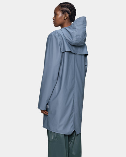 Rains Long Unisex Jacket - 172 Blue Dusk