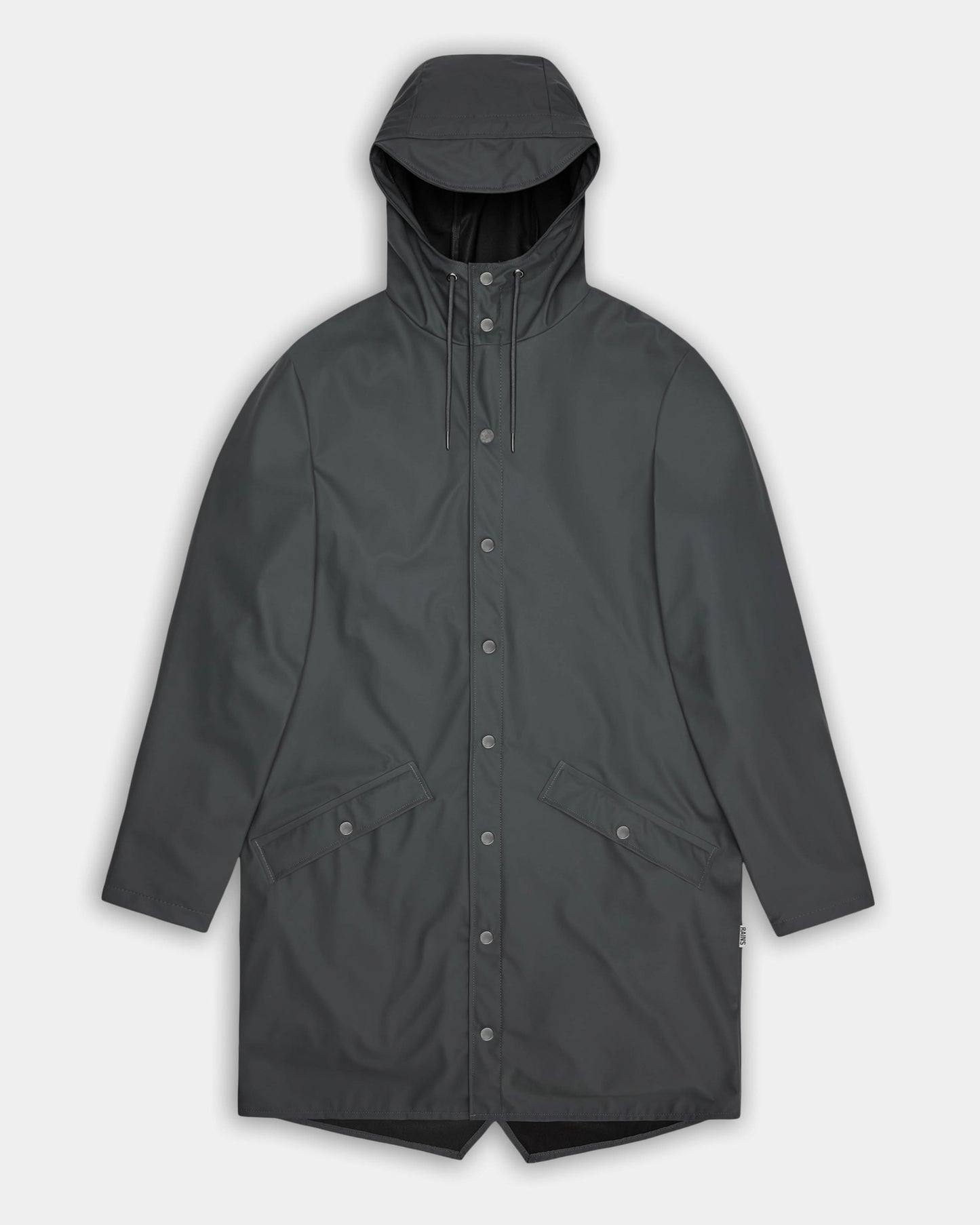 Rains Long Unisex Jacket - 153 Dark Grey