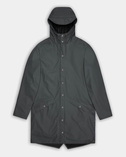 Rains Long Unisex Jacket - 153 Dark Grey