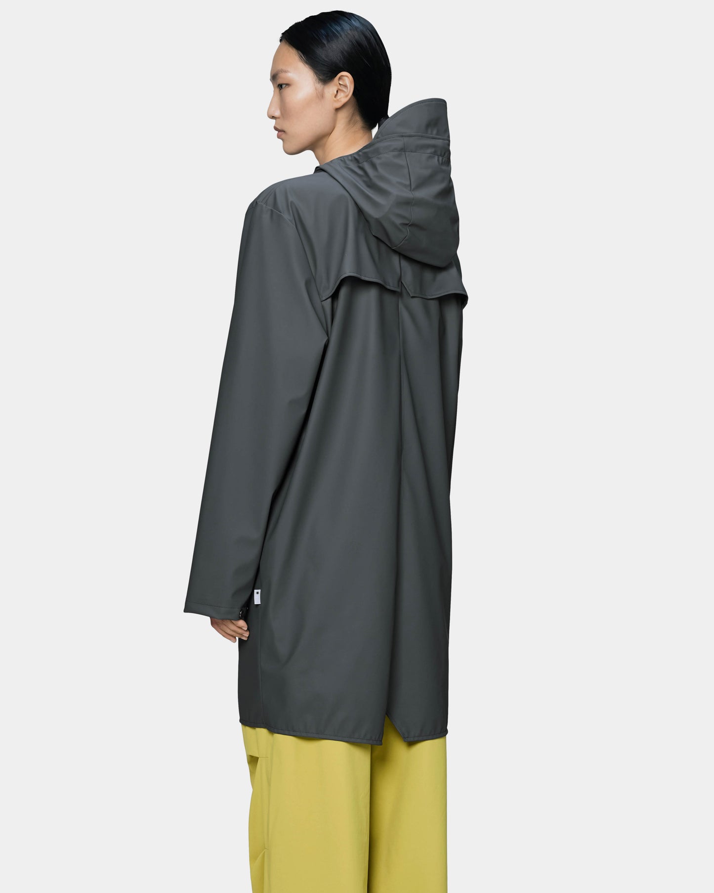 Rains Long Unisex Jacket - 153 Dark Grey