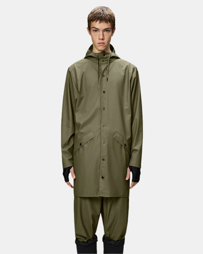 Rains Long Unisex Jacket - 134 Marsh