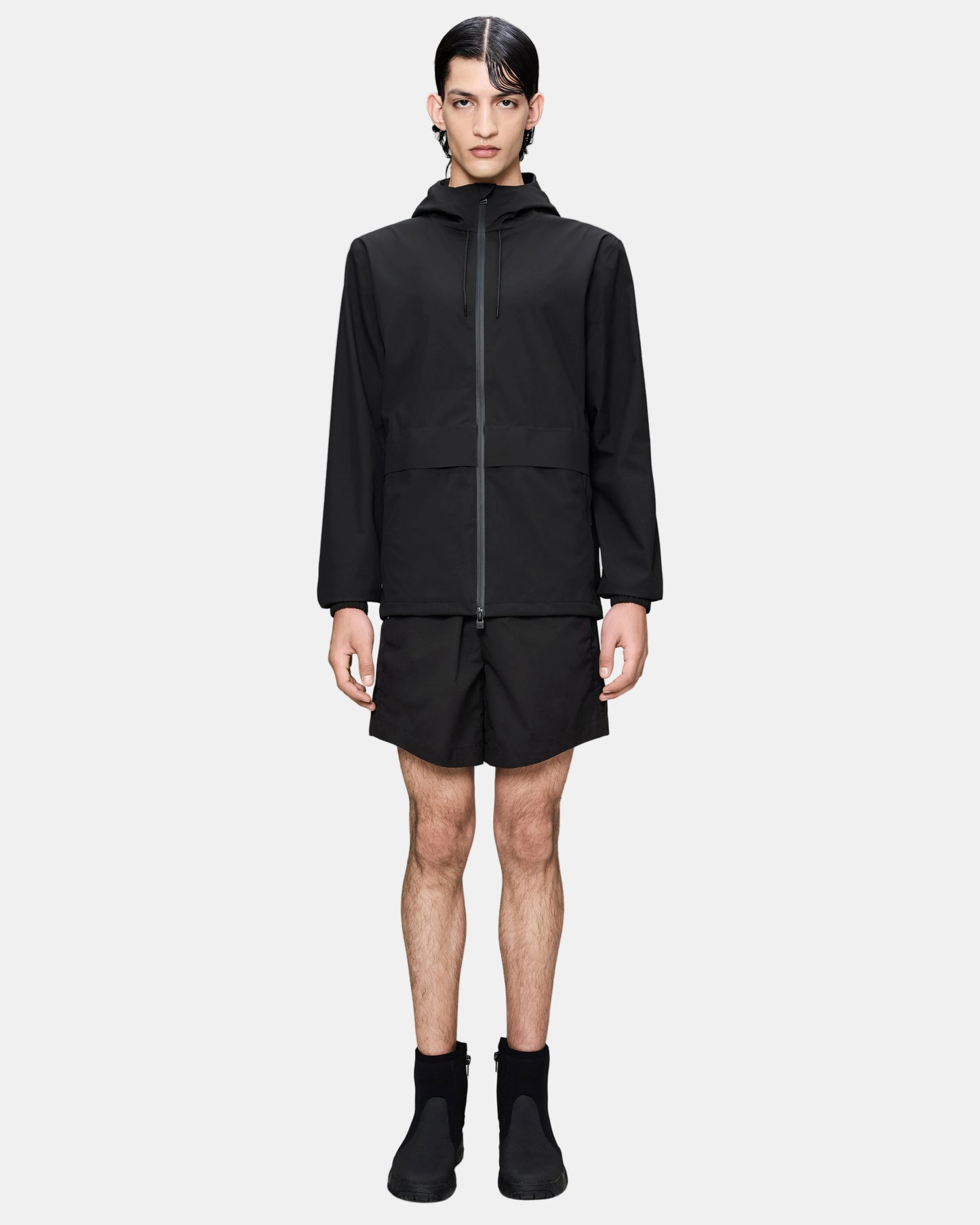 Rains Suva Hardshell Pocket Jacket - 01 Black | CHO | Designer Unisex Jackets