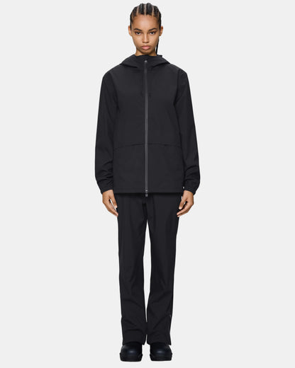 Rains Suva Hardshell Pocket Jacket - 01 Black | CHO | Designer Unisex Jackets