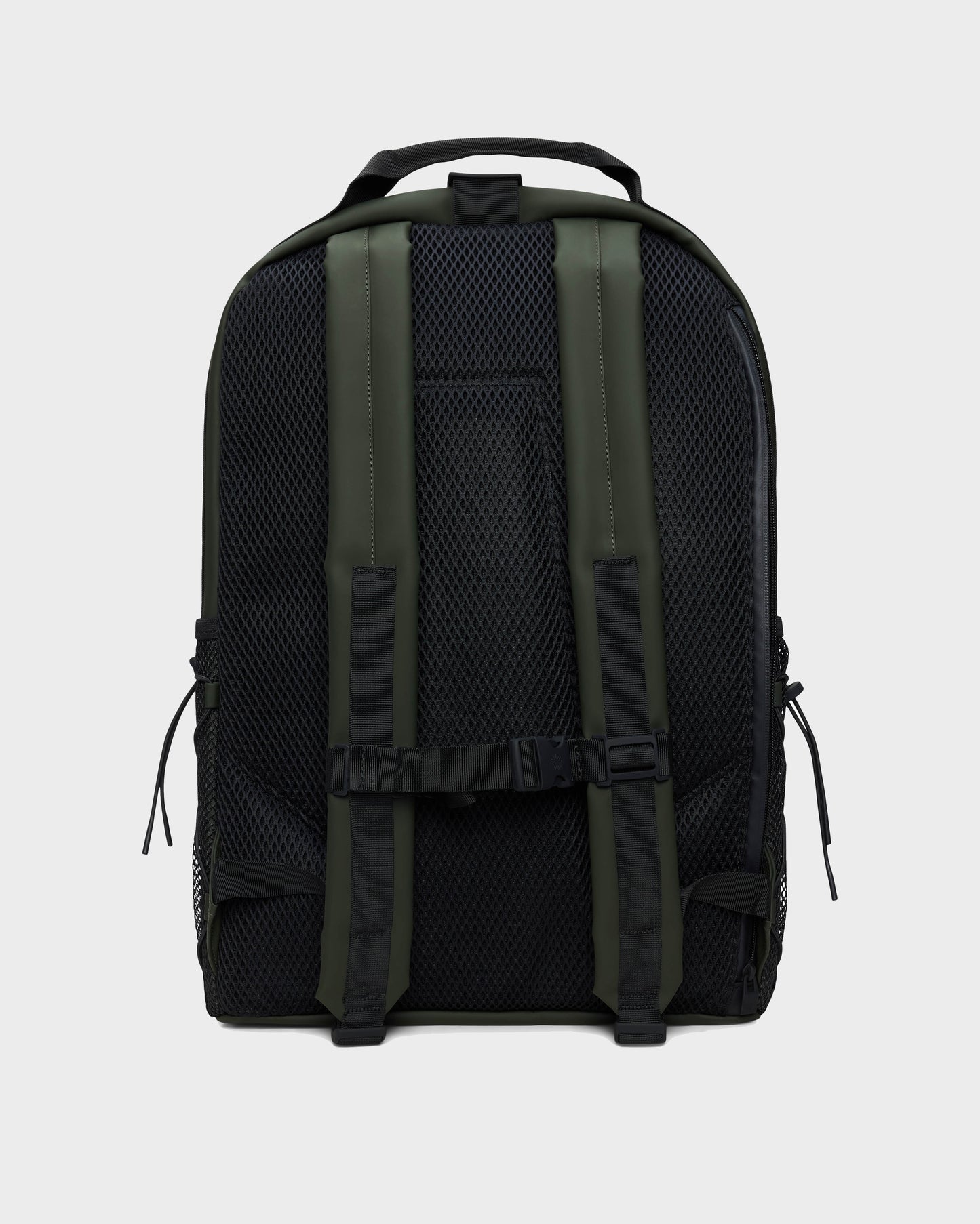 Rains Trail Clip Front Backpack - 03 Green | CHO | Designer Unisex Bags