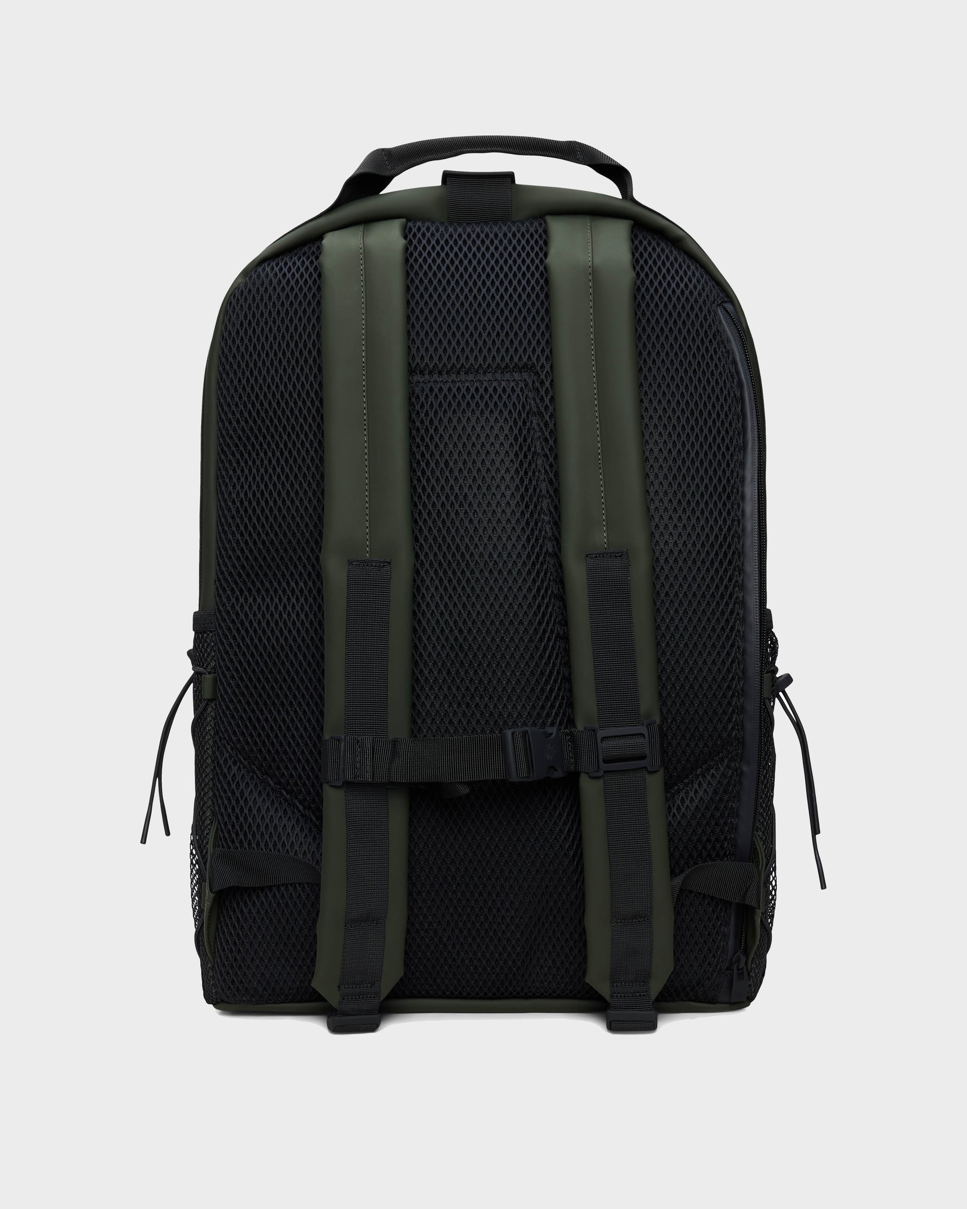 Rains Trail Clip Front Backpack - 03 Green | CHO | Designer Unisex Bags