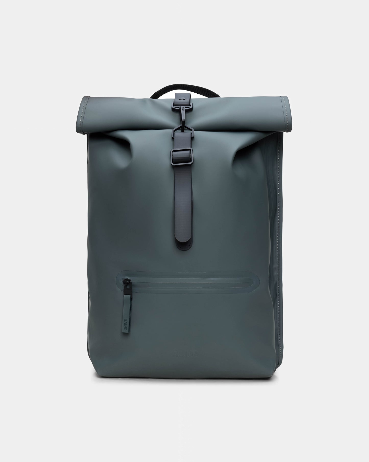 Rains Unisex Rolltop Rucksack - Dark Grey 153