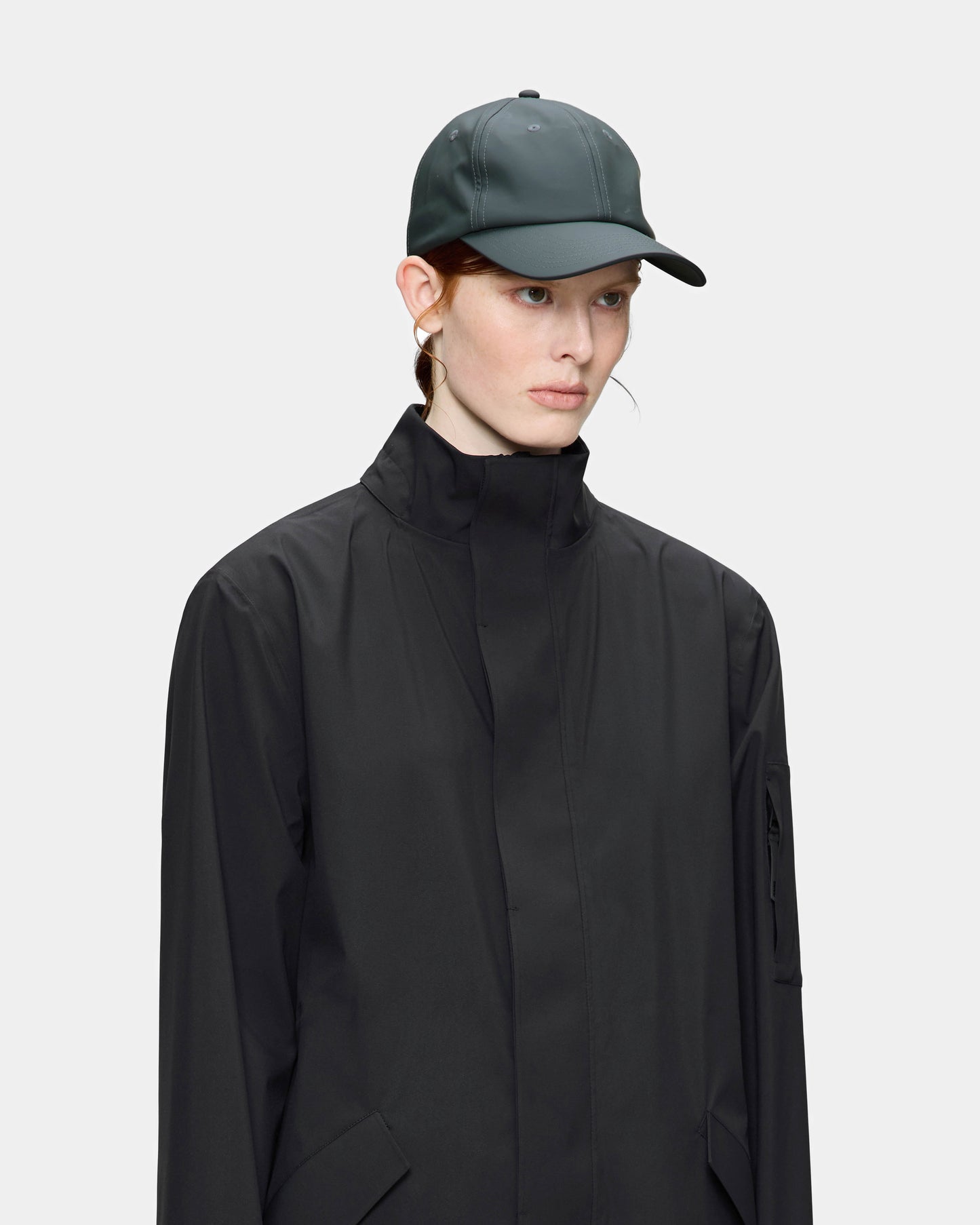 Rains Waterproof Six Panel Cap - 153 Dark Grey