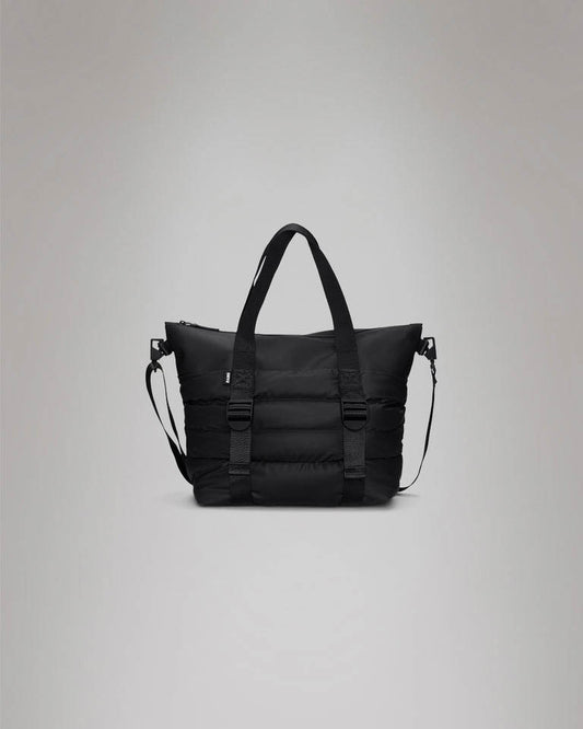 Rains Puffer Mix Tote Bag Mini  - 01 Black