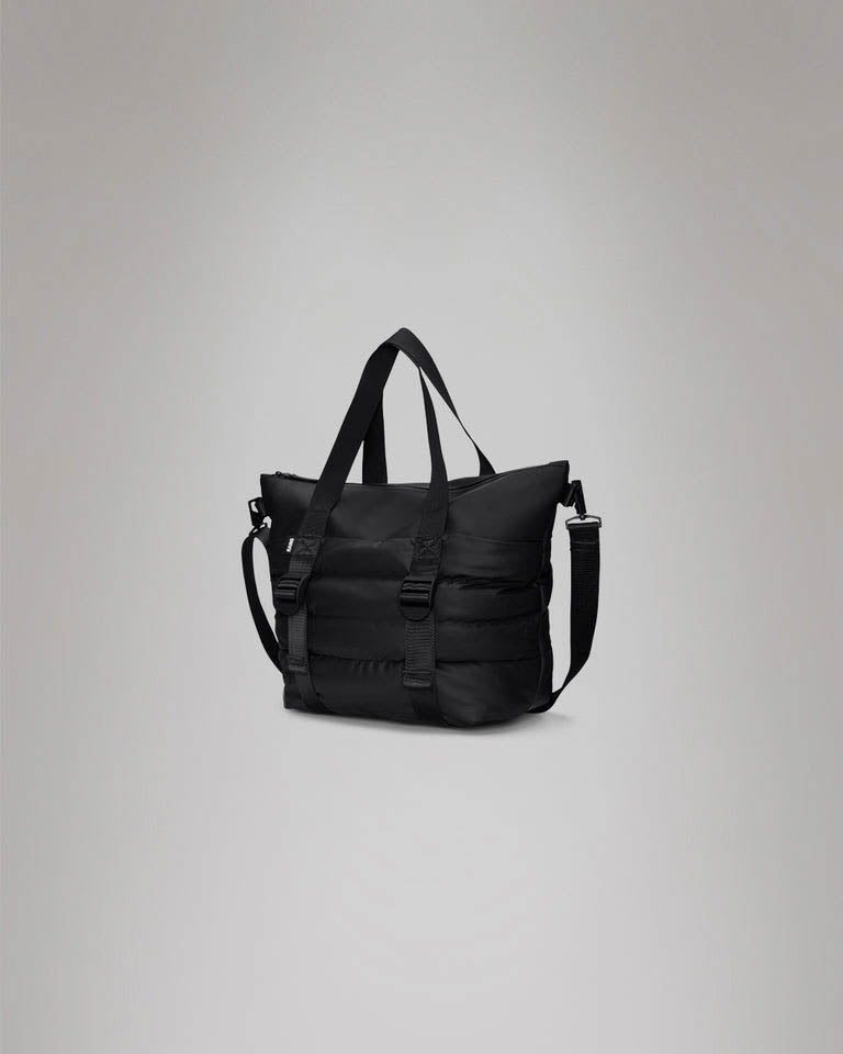 Rains Puffer Mix Tote Bag Mini  - 01 Black